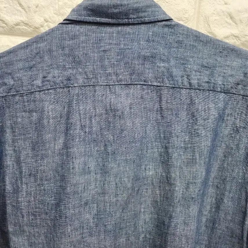 [BUNJANG] Henry Cotton Linen Polo Shirt / 헨리코튼 반팔 마 카라셔츠 95사이즈 k633