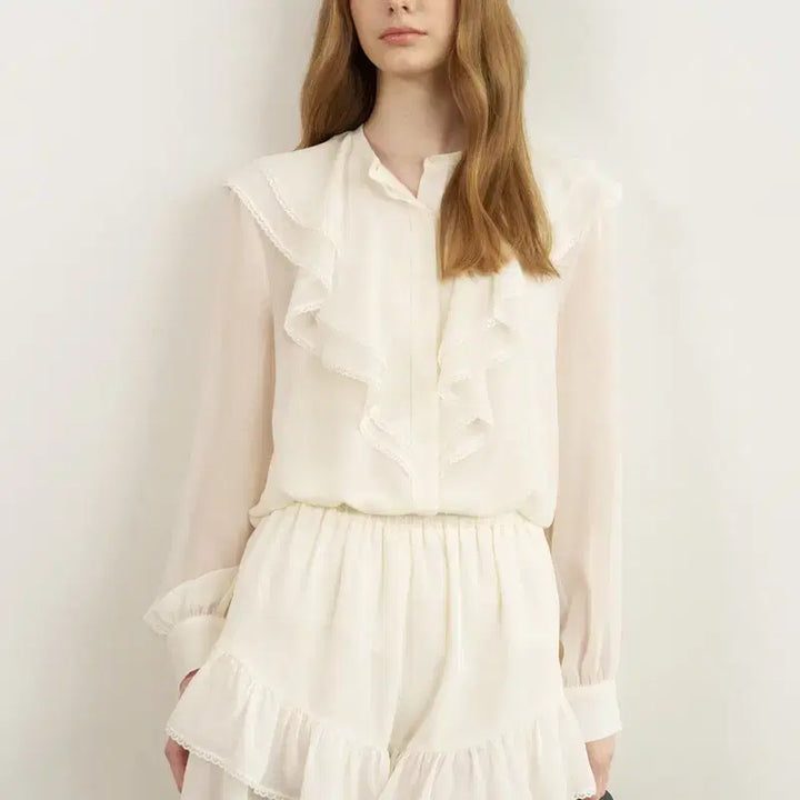 [BUNJANG] Lapla Dion Sheer Blouse / 라플라 (lapla) dion sheer blouse 다이온 쉬어