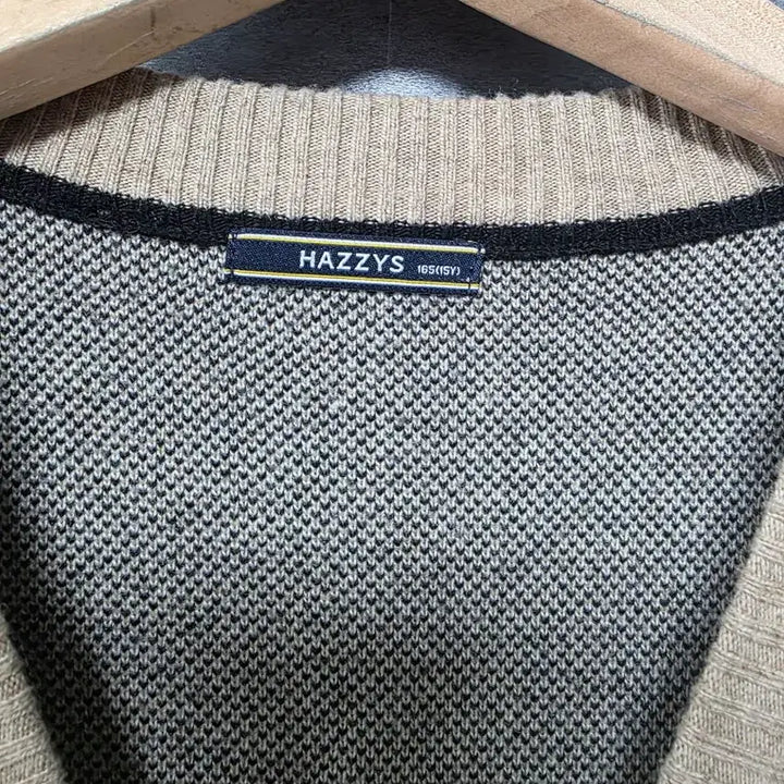 [SOLD OUT] HAZZYS 헤지스 베이지 패턴 가디건  사이즈 100
