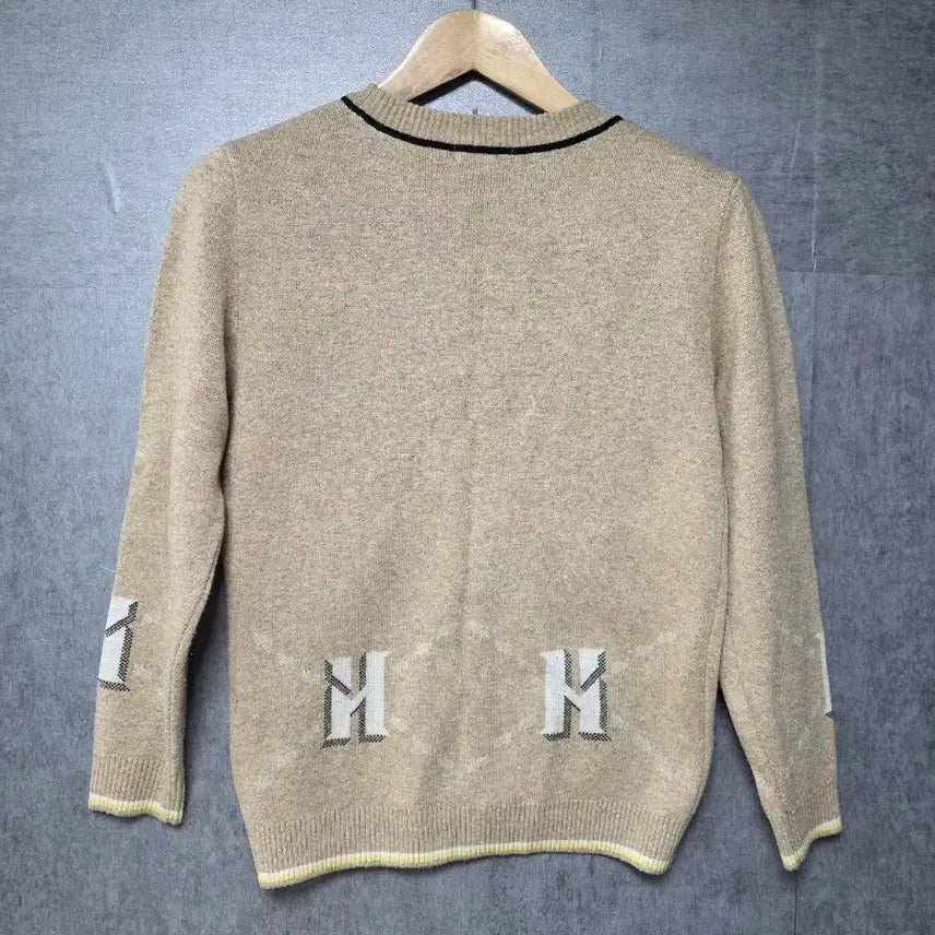 [SOLD OUT] HAZZYS 헤지스 베이지 패턴 가디건  사이즈 100