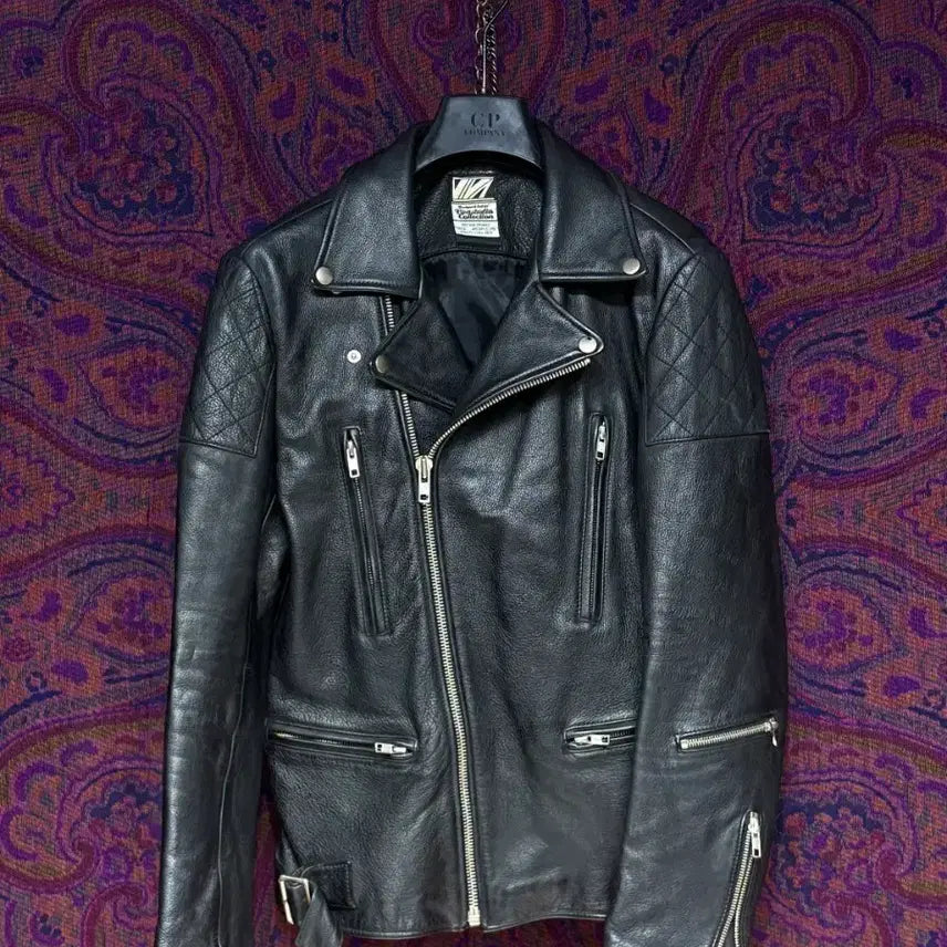[BUNJANG] VIVASTUDIO British Style Leather Jacket / 비바스튜디오 더블 라이더 가죽 자켓