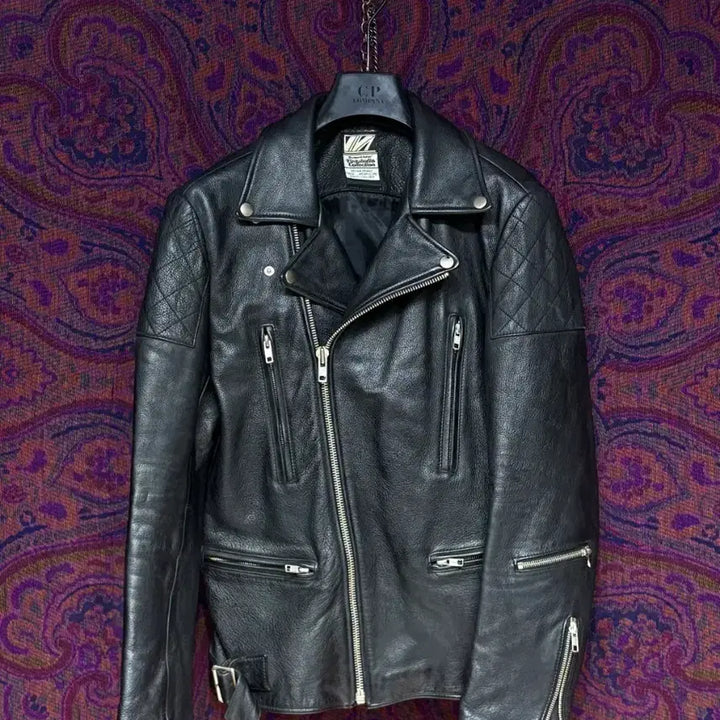 [BUNJANG] VIVASTUDIO British Style Leather Jacket / 비바스튜디오 더블 라이더 가죽 자켓
