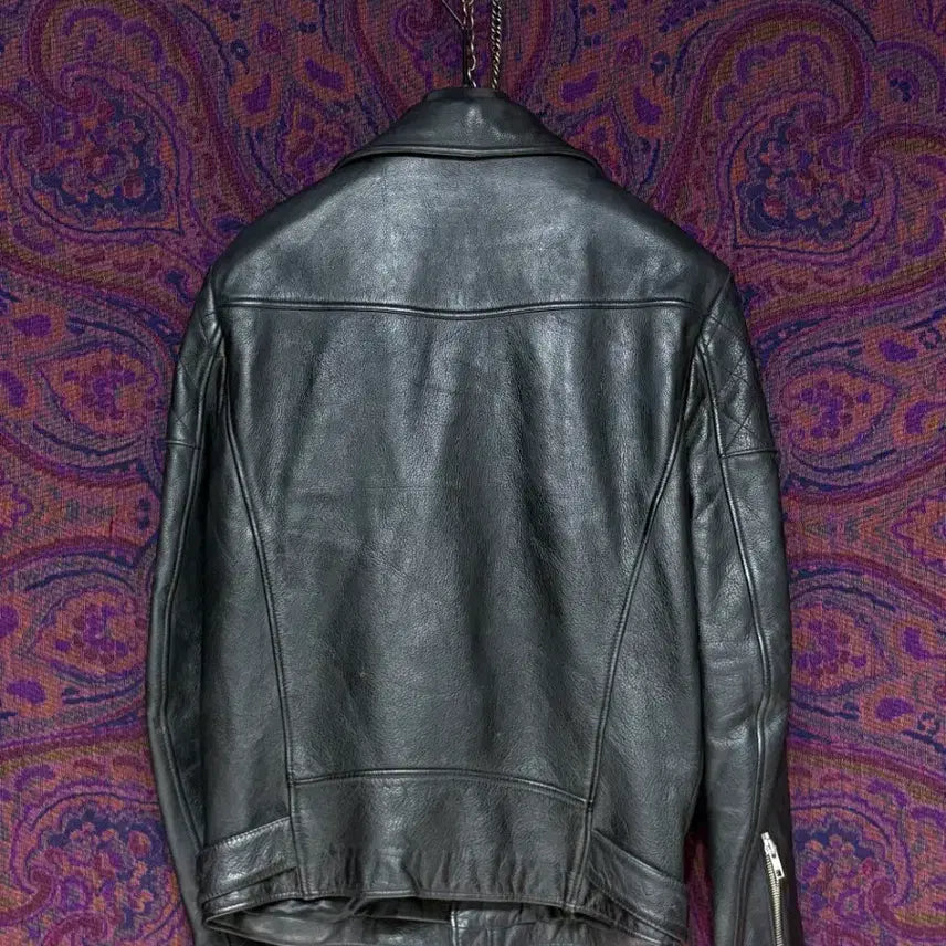 [BUNJANG] VIVASTUDIO British Style Leather Jacket / 비바스튜디오 더블 라이더 가죽 자켓