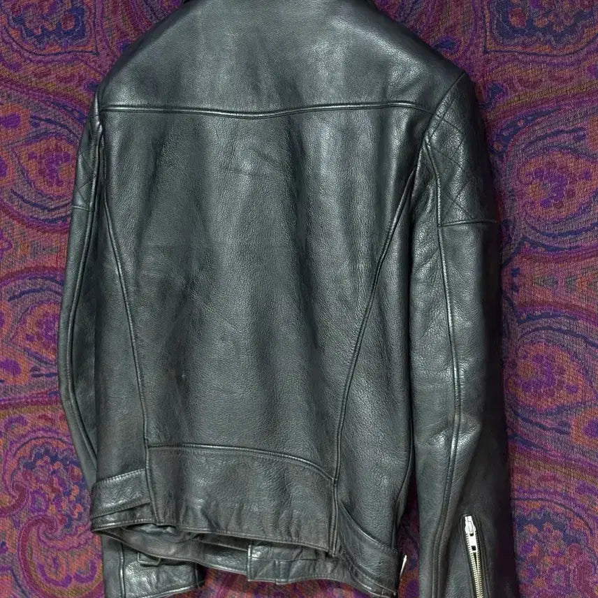 [BUNJANG] VIVASTUDIO British Style Leather Jacket / 비바스튜디오 더블 라이더 가죽 자켓