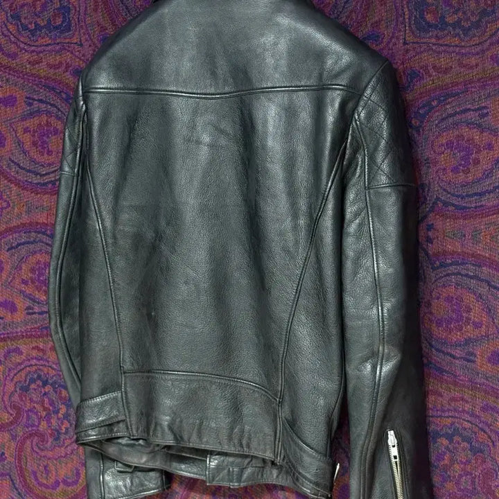 [BUNJANG] VIVASTUDIO British Style Leather Jacket / 비바스튜디오 더블 라이더 가죽 자켓
