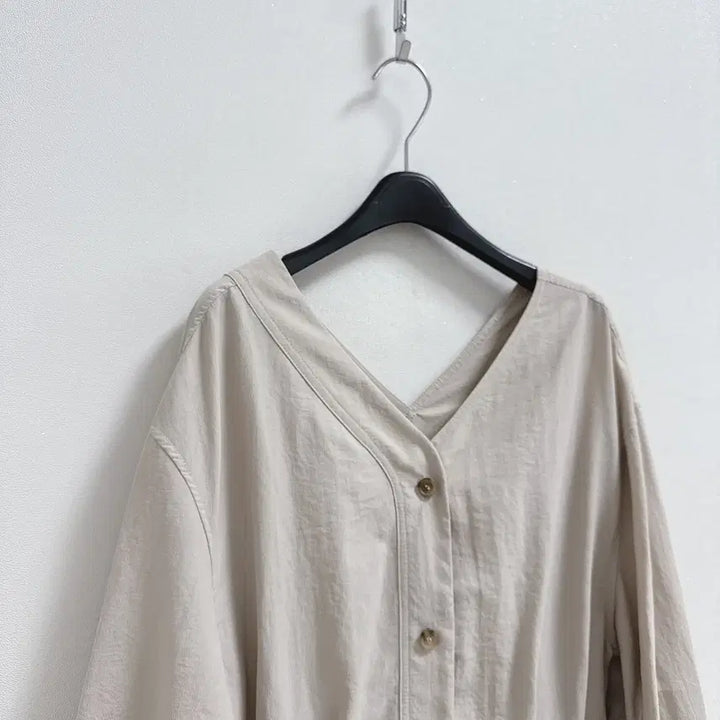 [BUNJANG] Mohan Yang V-Neck Crinkle Dress / 모한 양 브이 바스락 원피스
