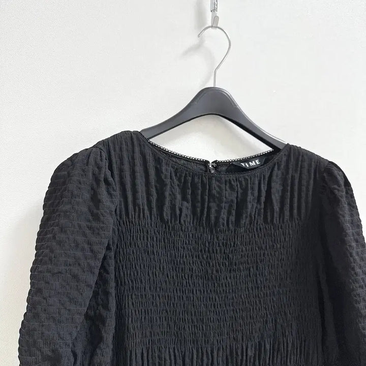 [BUNJANG] Time Smocking Black Summer Dress / 타임 스모킹 원피스