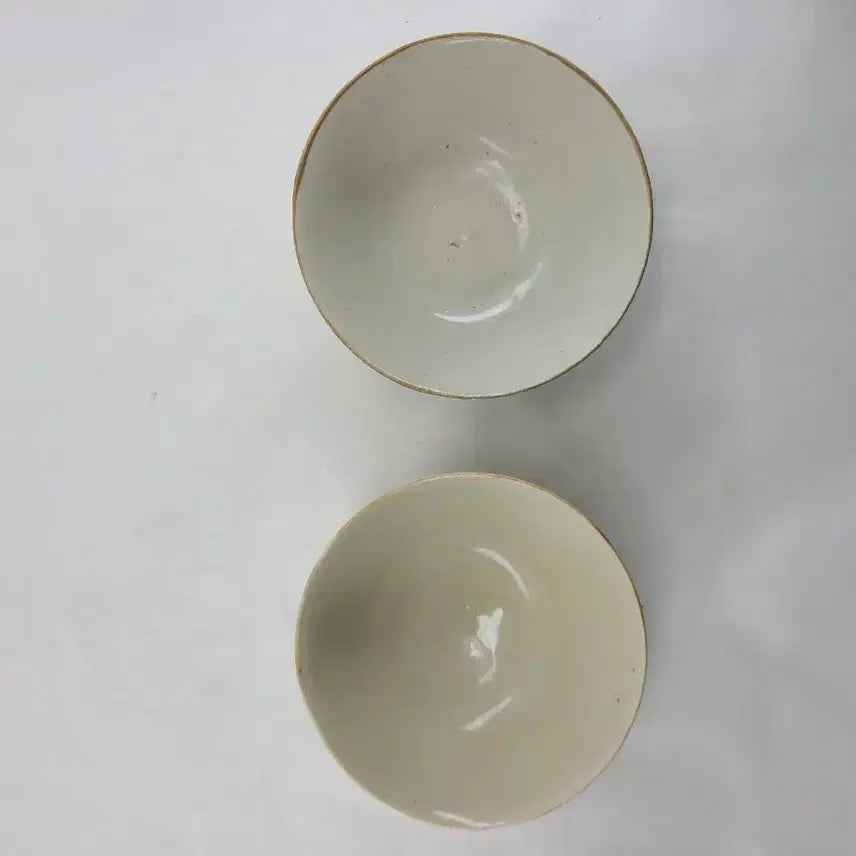 [BUNJANG] Antique Celadon Porcelain Teacup Set / 도자기 찻잔 2개 세트 연한 그린색