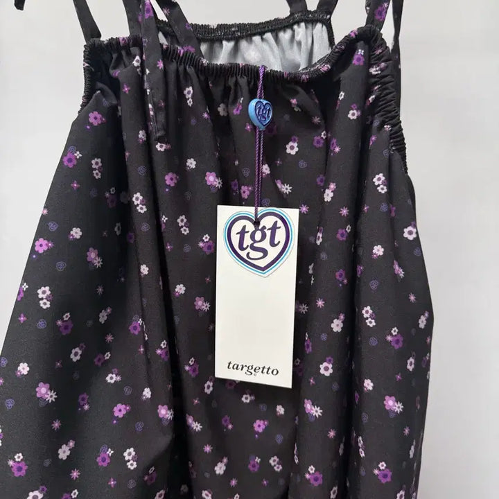 [BUNJANG] Targetto Flower Pattern Layered Dress / 타겟토 플라워패턴 레이어드 원피스 새상품 (F / 블랙)