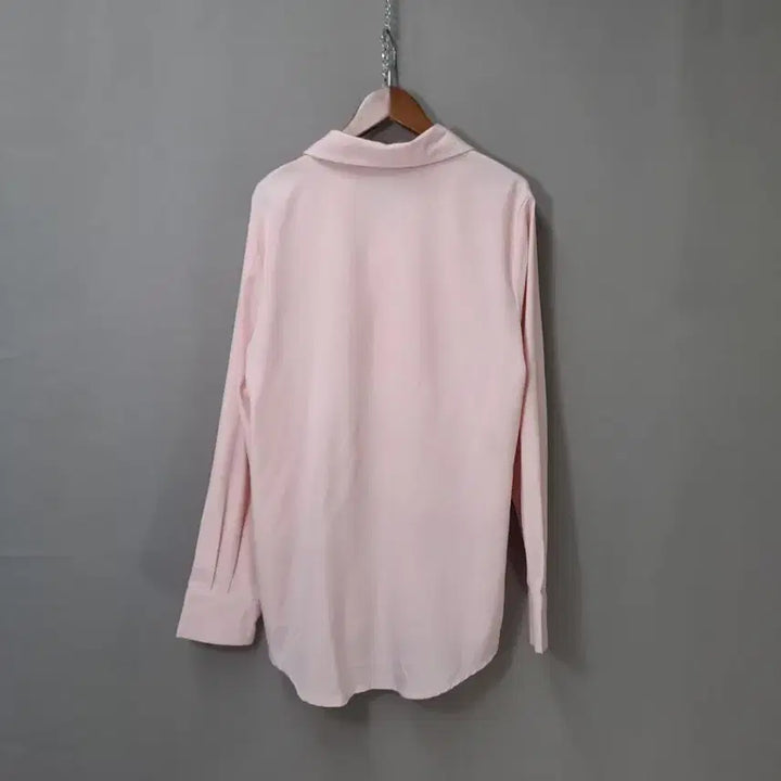 [BUNJANG] A.MOO Pink Basic Shirt Blouse / A.MOO 핑크색 기본 셔츠 블라우스