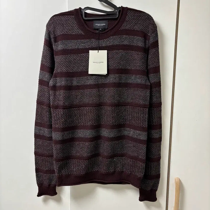 [BUNJANG] Solid Homme Striped Knit Sweater / (새제품) 솔리드옴므 스프라이트 니트