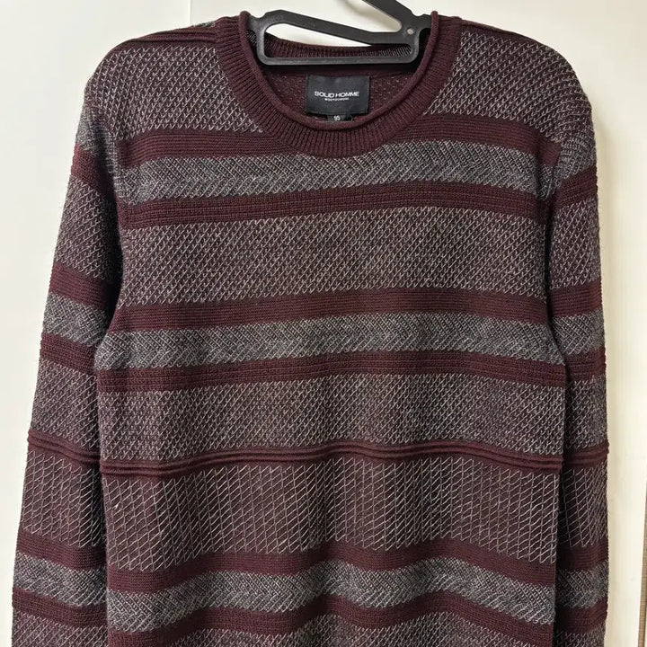 [BUNJANG] Solid Homme Striped Knit Sweater / (새제품) 솔리드옴므 스프라이트 니트