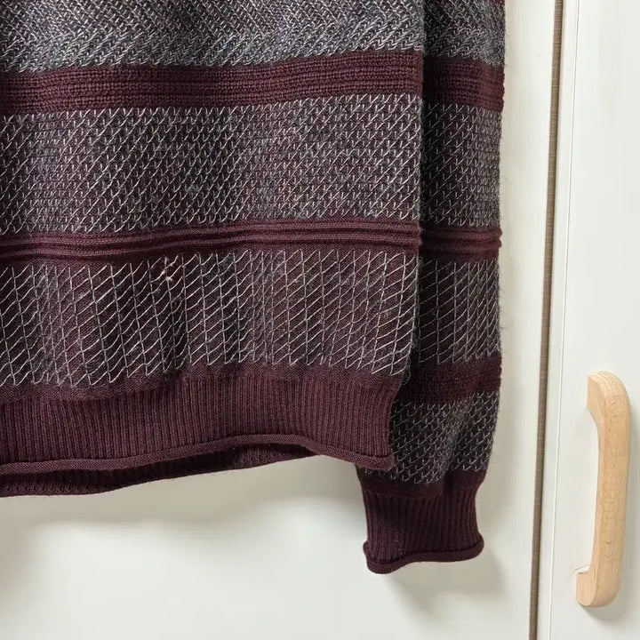 [BUNJANG] Solid Homme Striped Knit Sweater / (새제품) 솔리드옴므 스프라이트 니트