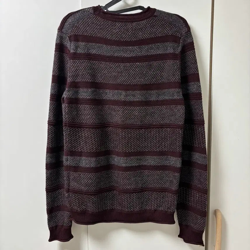 [BUNJANG] Solid Homme Striped Knit Sweater / (새제품) 솔리드옴므 스프라이트 니트