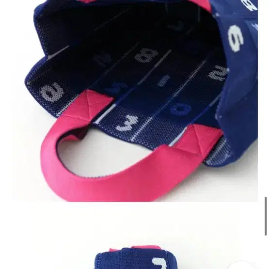 [BUNJANG] Sou・Sou Knit 365 Tote Bag - Navy / 소우소우 니트365 토트백 네이비 새상품
