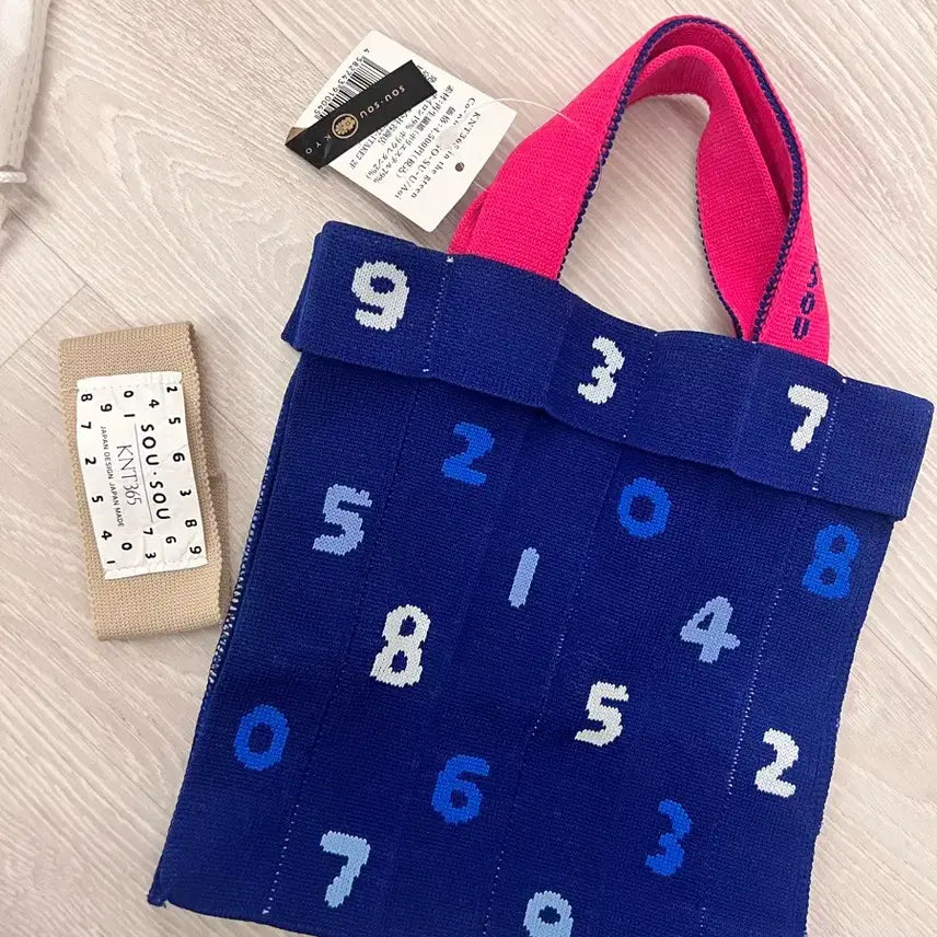[BUNJANG] Sou・Sou Knit 365 Tote Bag - Navy / 소우소우 니트365 토트백 네이비 새상품