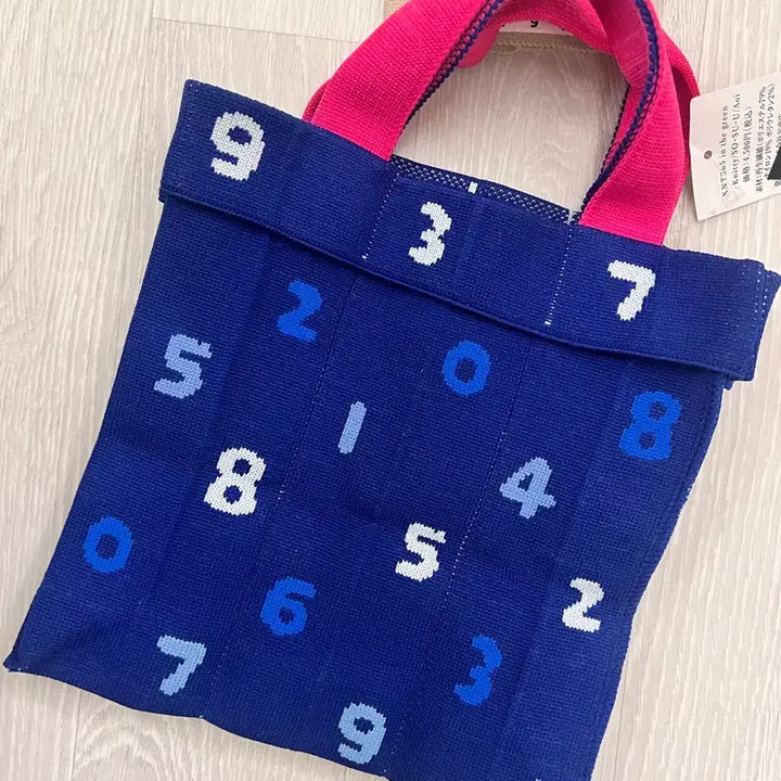 [BUNJANG] Sou・Sou Knit 365 Tote Bag - Navy / 소우소우 니트365 토트백 네이비 새상품