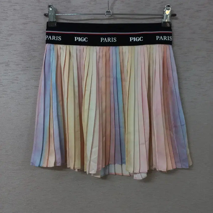 [BUNJANG] PIGC Pleated Skirt / B4-17/PIGC 배색 플리츠 스커트 여성