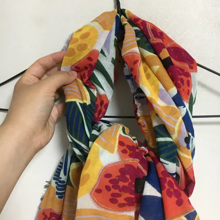 [BUNJANG] Club Monaco Floral Scarf / 새상품 ) 클럽모나코 플라워 스카프 머플러
