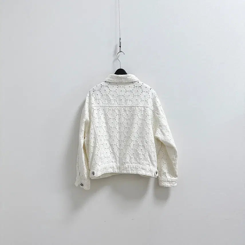 [BUNJANG] Benetton Cotton Denim Jacket / 베네통 펀칭 코튼 데님 자켓