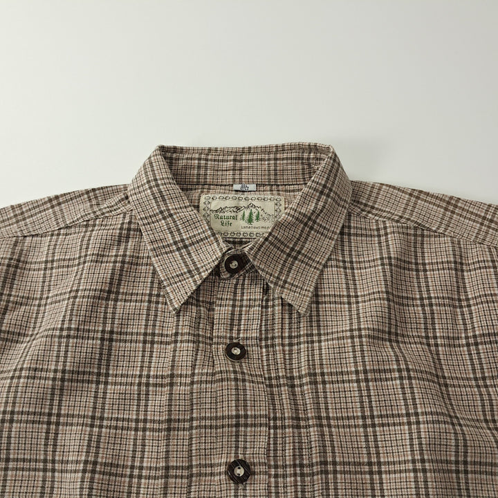 [SOLD OUT] CK278 L 내추럴라이프 90s 트라흐텐 바바리안 반팔 알펜 셔츠 남방