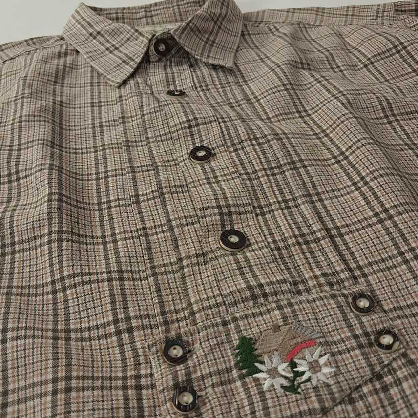 [SOLD OUT] CK278 L 내추럴라이프 90s 트라흐텐 바바리안 반팔 알펜 셔츠 남방