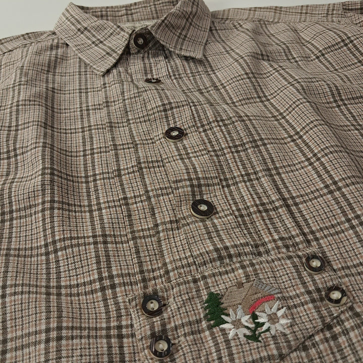 [SOLD OUT] CK278 L 내추럴라이프 90s 트라흐텐 바바리안 반팔 알펜 셔츠 남방
