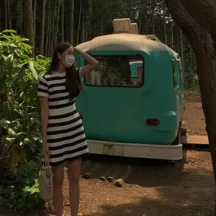 [BUNJANG] Shop M Striped Dress / 샵엠 스트라이프 원피스