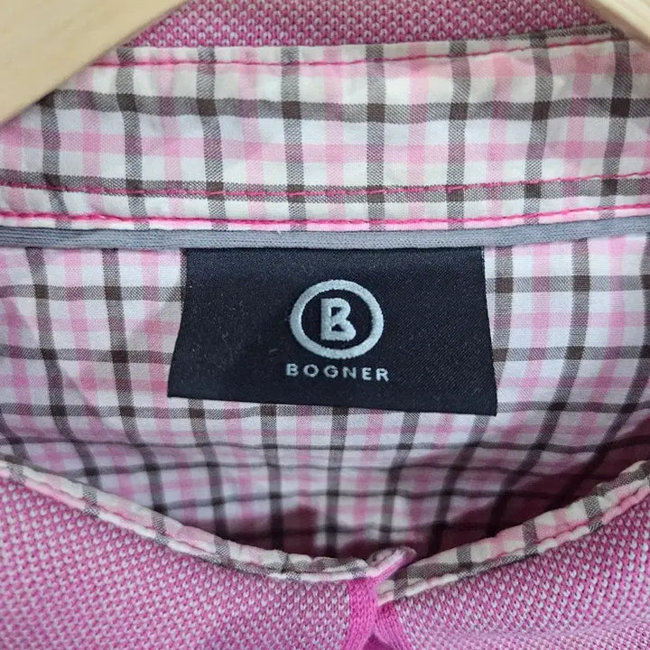 [BUNJANG] BOGNER Pink Long Sleeve Polo Shirt XL / BOGNER 핑크색 긴팔 폴로티셔츠XL (b20)
