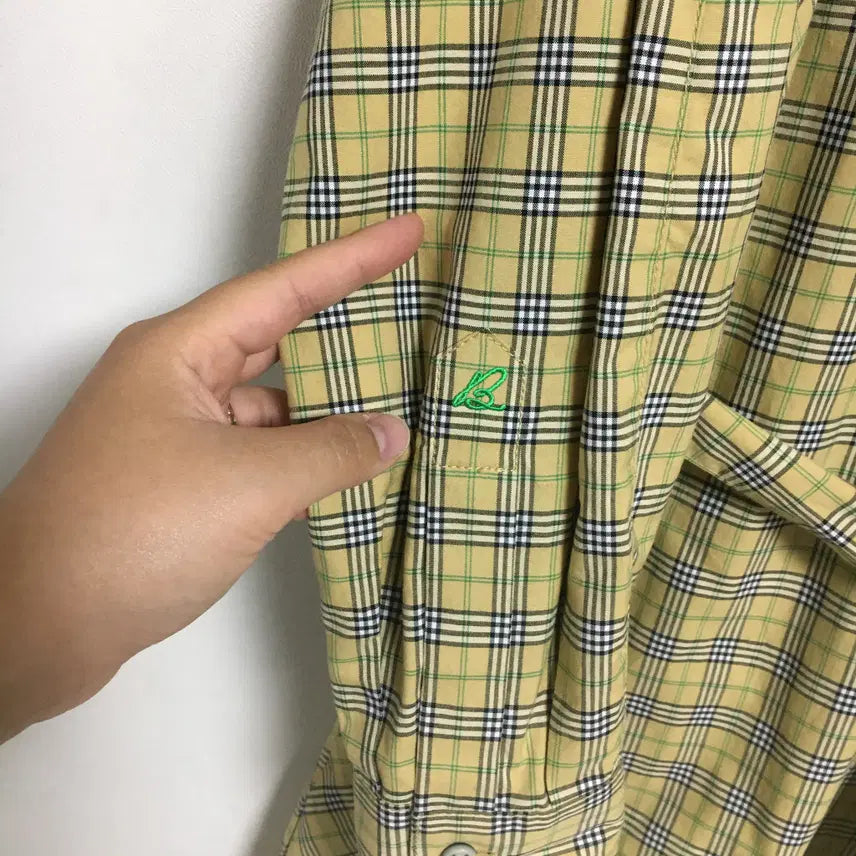 [BUNJANG] Beanpole Ladies Checkered Shirt Dress 90 / 빈폴 레이디스 체크 셔츠 원피스 90
