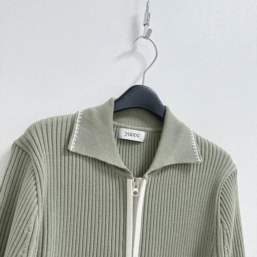 [BUNJANG] Yeppe Two-Way Zip-Up Cardigan / 엽페 투웨이 집업 가디건