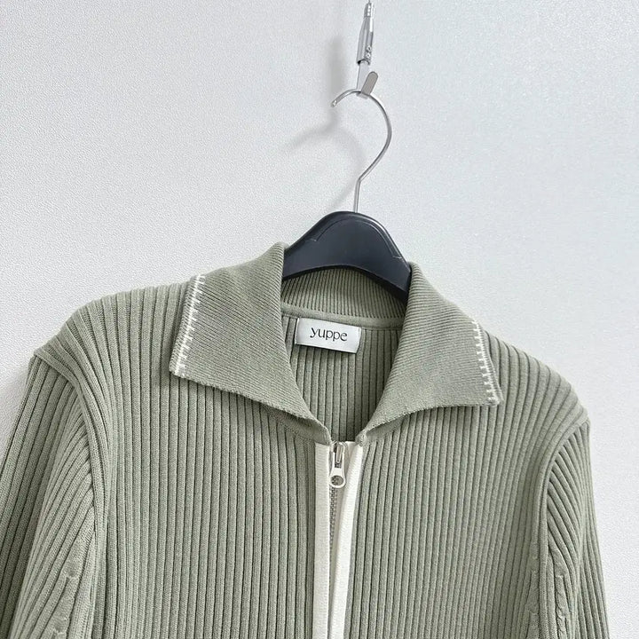 [BUNJANG] Yeppe Two-Way Zip-Up Cardigan / 엽페 투웨이 집업 가디건