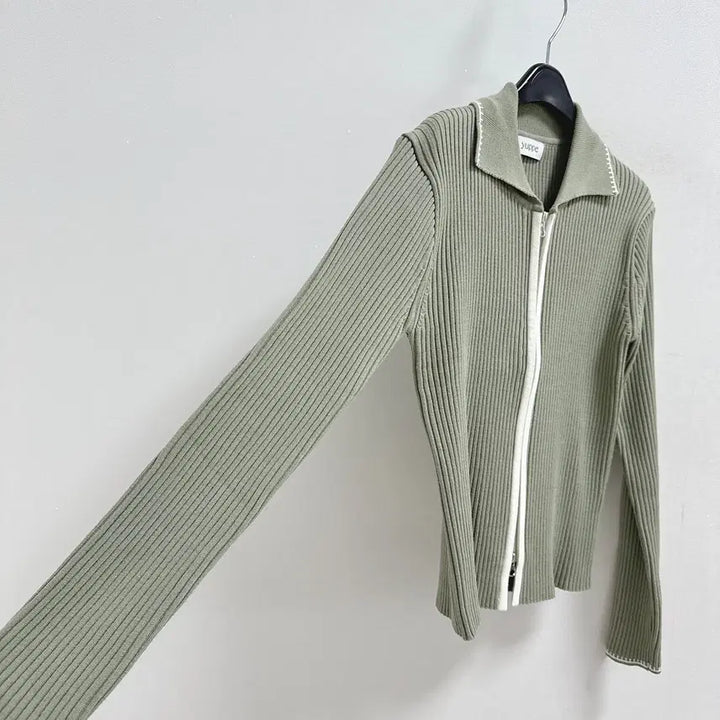 [BUNJANG] Yeppe Two-Way Zip-Up Cardigan / 엽페 투웨이 집업 가디건