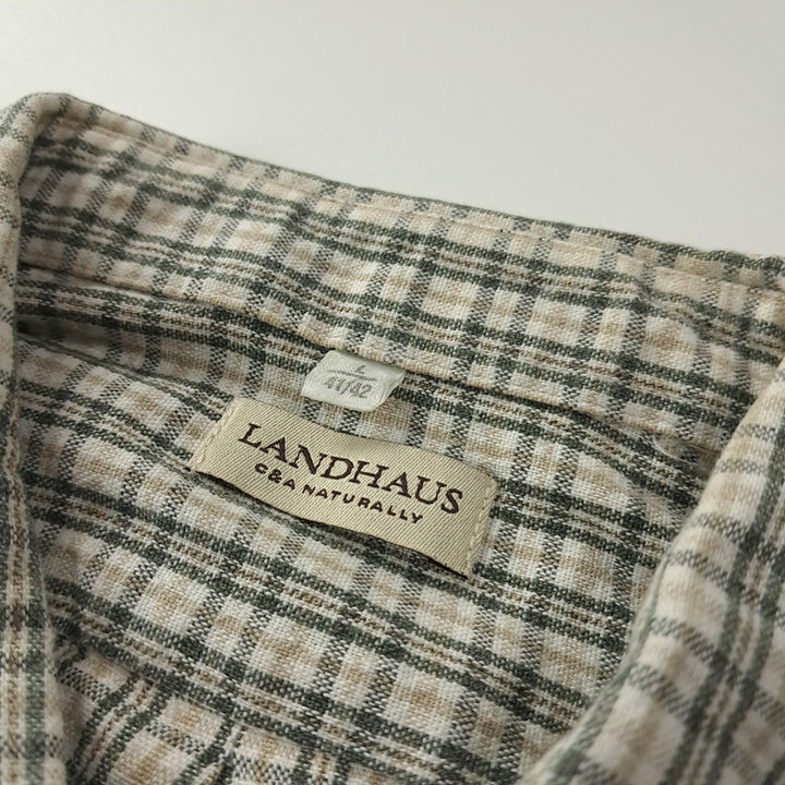 [SOLD OUT] CK279 L 란트하우스 90s 트라흐텐 바바리안 반팔 알펜 셔츠 남방