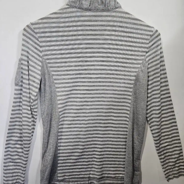 [BUNJANG] BOGNER Striped Zip-Up Long Sleeve T-Shirt / 보그너 스트라이프 집업 긴팔 티셔츠M (b21)