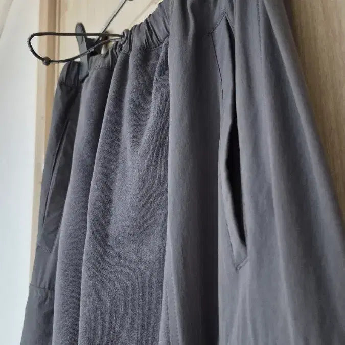 [BUNJANG] NBA Charcoal Long Skirt / NBA 챠콜  롱스커트 66 스트링 허리밴드