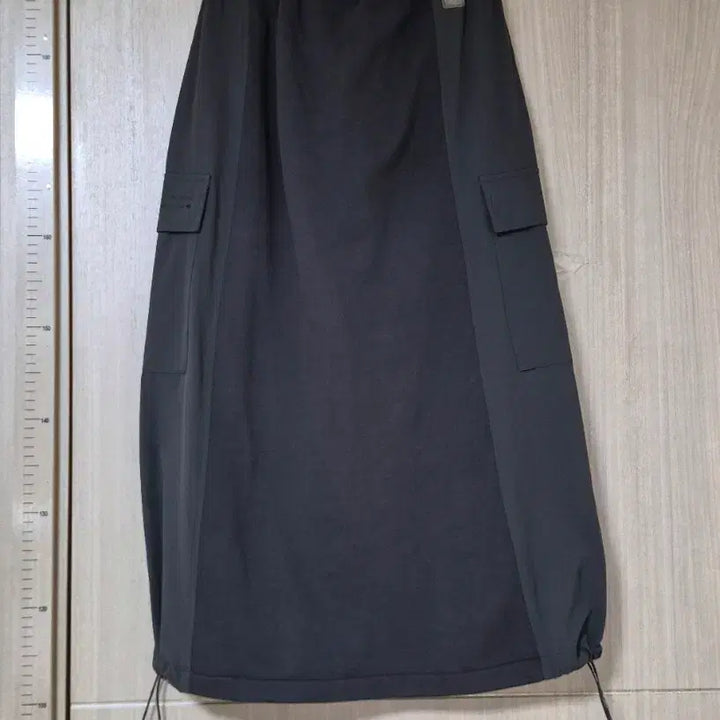 [BUNJANG] NBA Charcoal Long Skirt / NBA 챠콜  롱스커트 66 스트링 허리밴드