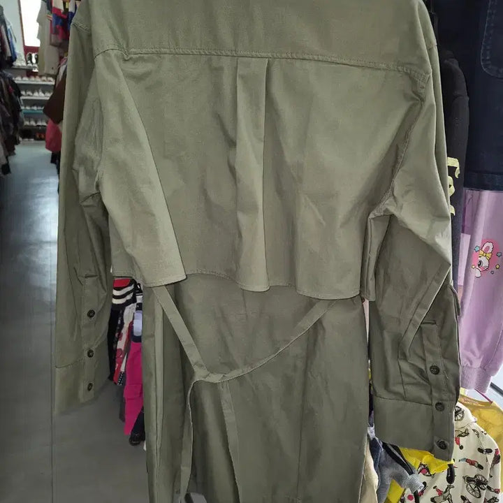 [BUNJANG] Layered Shirt Dress / 레이어드 셔츠 원피스