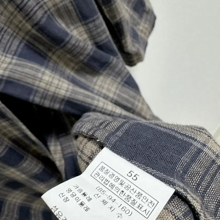 [BUNJANG] LUDIA K Check Linen Long Jacket / 루디아케이 체크 린넨 롱 자켓