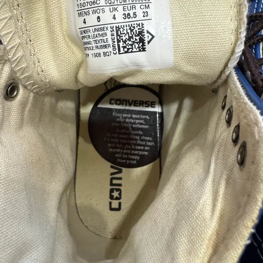 [BUNJANG] Converse All Star Leather High-Top Sneakers (230) / 컨버스올스타가죽하이탑운동화230