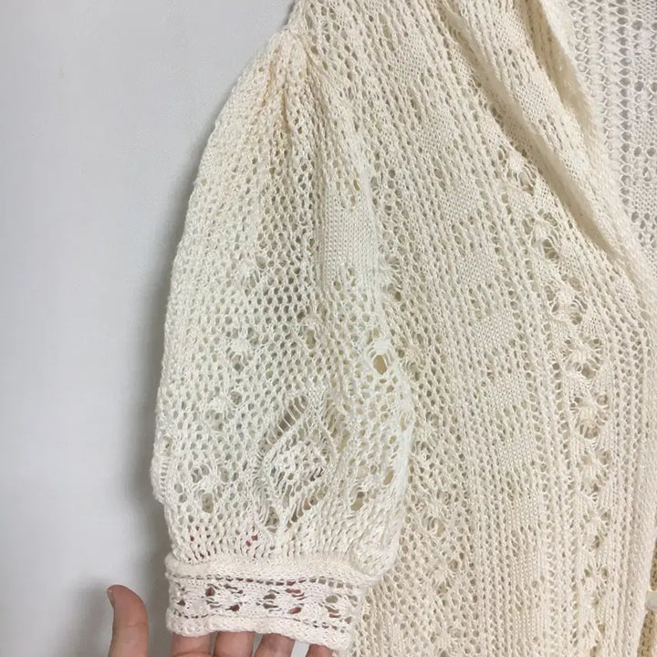 [BUNJANG] Ralph Lauren Polo Crochet Long Cardigan M / 랄프로렌폴로 신상 크로셰 롱 가디건 M