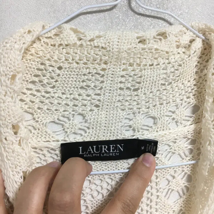 [BUNJANG] Ralph Lauren Polo Crochet Long Cardigan M / 랄프로렌폴로 신상 크로셰 롱 가디건 M