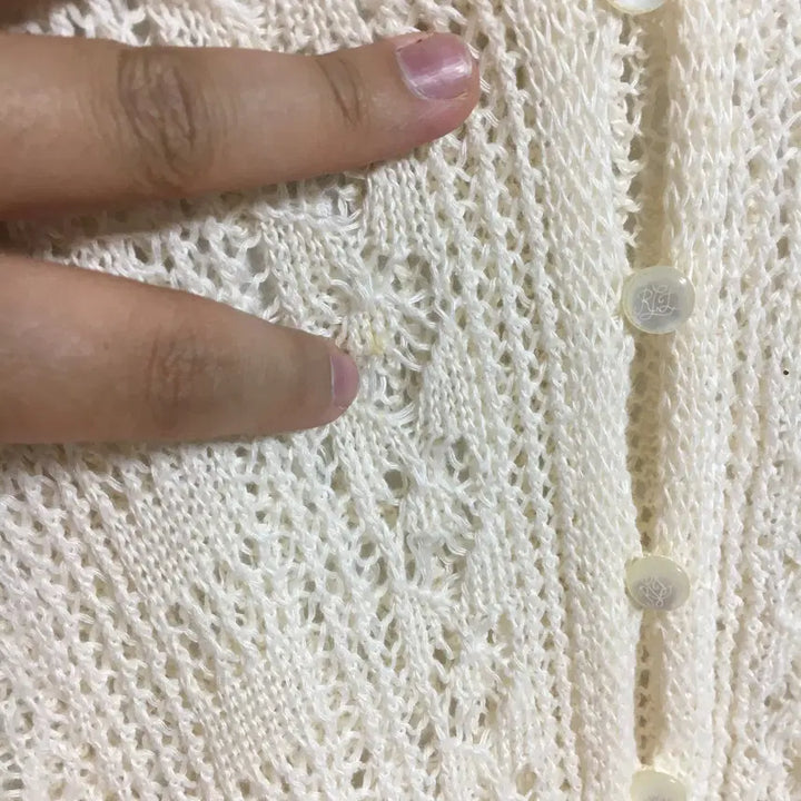 [BUNJANG] Ralph Lauren Polo Crochet Long Cardigan M / 랄프로렌폴로 신상 크로셰 롱 가디건 M