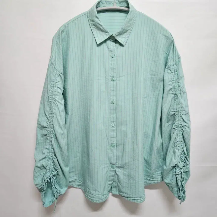 [BUNJANG] Japan Vintage Striped Shirred Shirt / Japan Vintage 스트라이프 셔링 셔츠 F