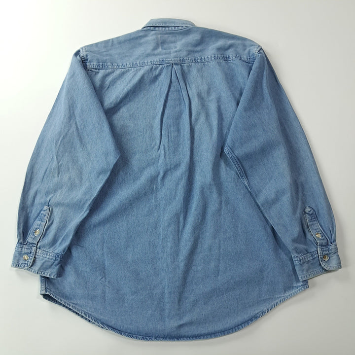 [BUNJANG] Marlboro 90s USA Denim Two-Pocket Shirt / CK280 XL 말보로 90s 미국판  데님 투포켓 셔츠 남방