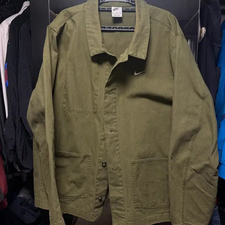 [SOLD OUT] 나이키 라이프 언라인드 초어 코트 그린 XXL