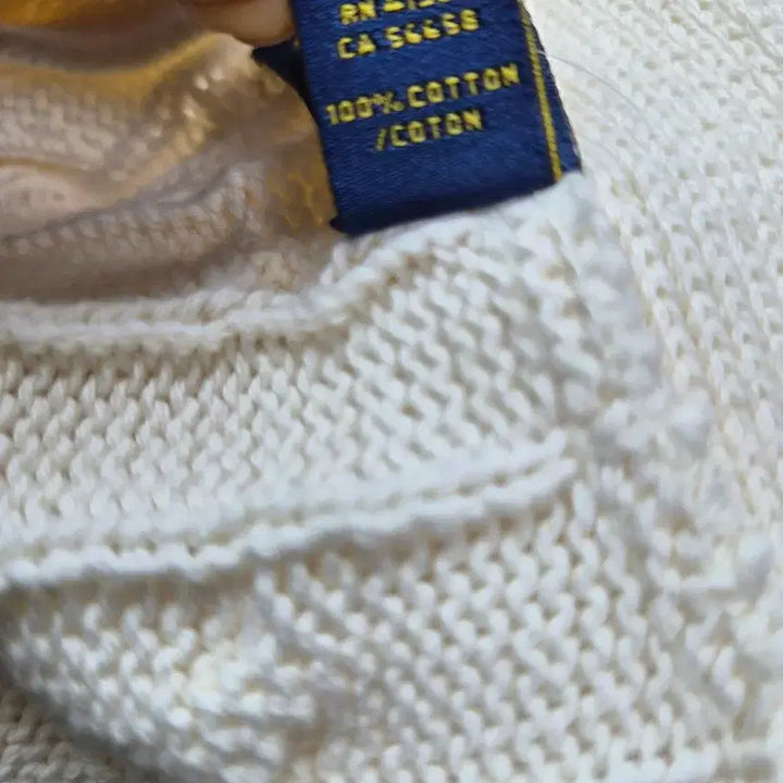 [BUNJANG] Polo Ralph Lauren Cable Knit Cardigan Cream / 폴로랄프로렌 케이블 니트 가디건  크림색  거의새거