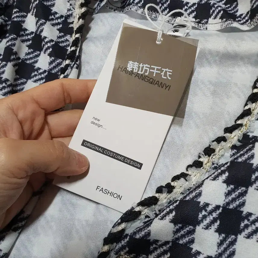 [BUNJANG] Houndstooth Tweed Jacket / 새상품/매력적인 하운드투스 패턴의 트위드 자켓이에요블랙앤화이트 색상에