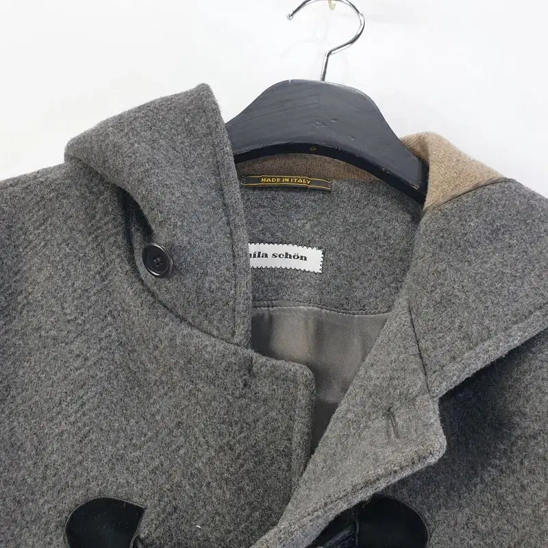 [BUNJANG] Mila Schon Free Size Gray Tteokbokki Coat / 밀라숀 남FREE 떡볶이 코트 그레이 M6901