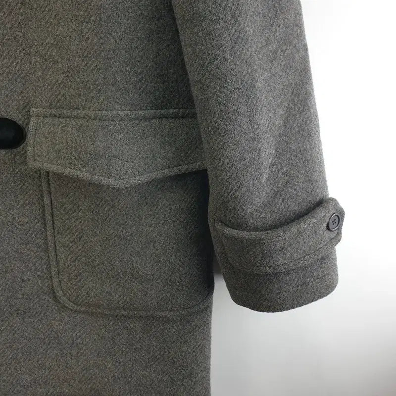 [BUNJANG] Mila Schon Free Size Gray Tteokbokki Coat / 밀라숀 남FREE 떡볶이 코트 그레이 M6901